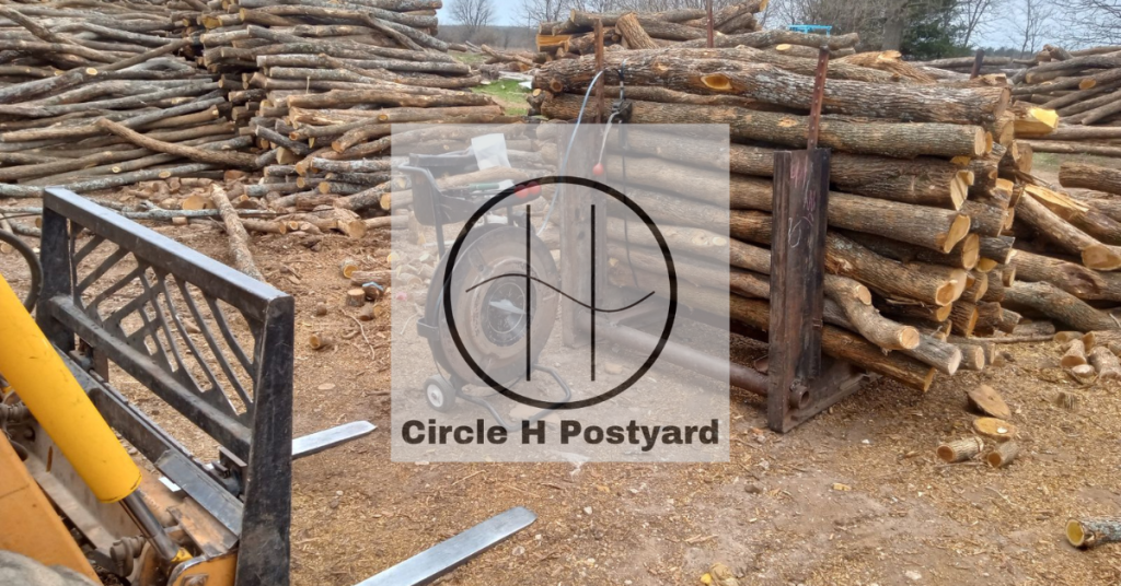 bundle  of hedge posts